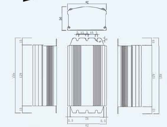 防水(shuǐ)恒流一(yī)體(tǐ)驅動電(diàn)源尺寸